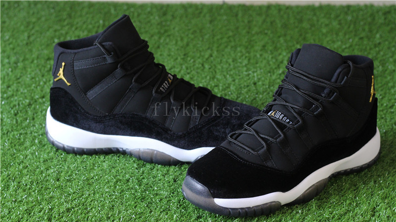 Authentic Air Jordan 11 Velvet Black